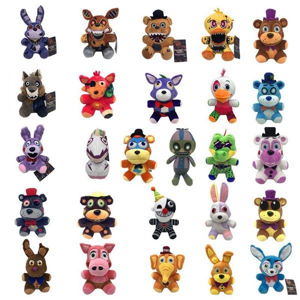 20 New Hot Selling 20cm Bear FNAF Midnight Harem Dolls Peripheral Movie and TV Anime Doll Peluche Teddy Bear Spot Regalo di festa all'ingrosso