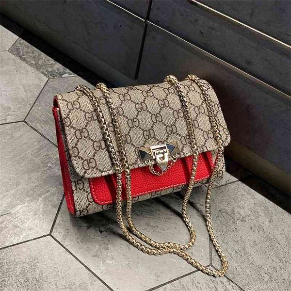 

70% factory online sale handbag bag single shoulder red chain style bag