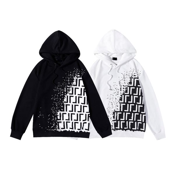 

mens hoodie fashion man hoody sweatshirts f letter for men sweater pullover women hoodies hip hop sweatshirt loose casual clothing european, Black