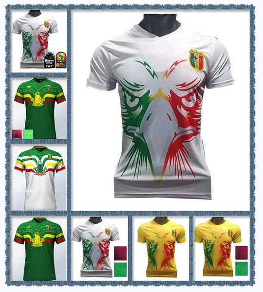 

22/23 mali soccer jerseys national team fans player version bissouma fofana el bilal camara haidara hamary.t home yellow away white 2022 202, Black