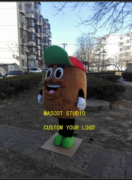 

mascot doll costumepotato mascot costume bean vegetable custom fancy costume anime kits mascotte theme fancy dress carnival costume41668, Red;yellow