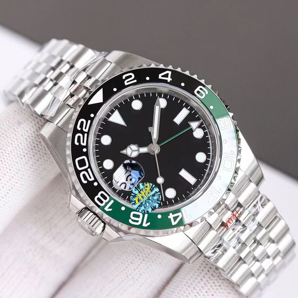 

mens automatic watch 40mm ceramic bezel 904l stainless sapphire glass luxury aaa wristwatches, Slivery;brown