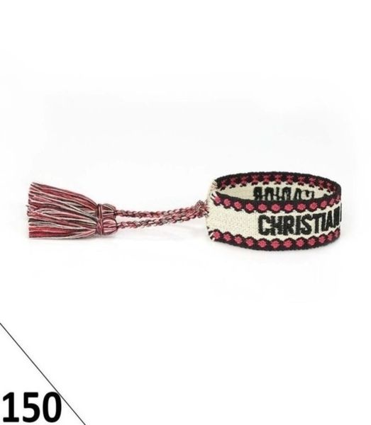

fashion adjustable designers bracelet luxury woven friendship rope bangle brand women vintage braided men embroidery tassel bracelets jewelr, Golden;silver