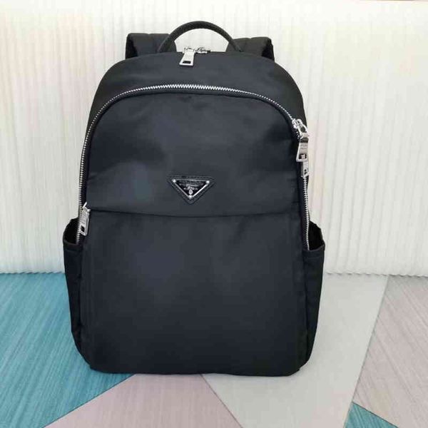 

new parachute nylon waterproof cloth same backpack fashion backpack travel bag triangle mark large schoolbag purse outlet