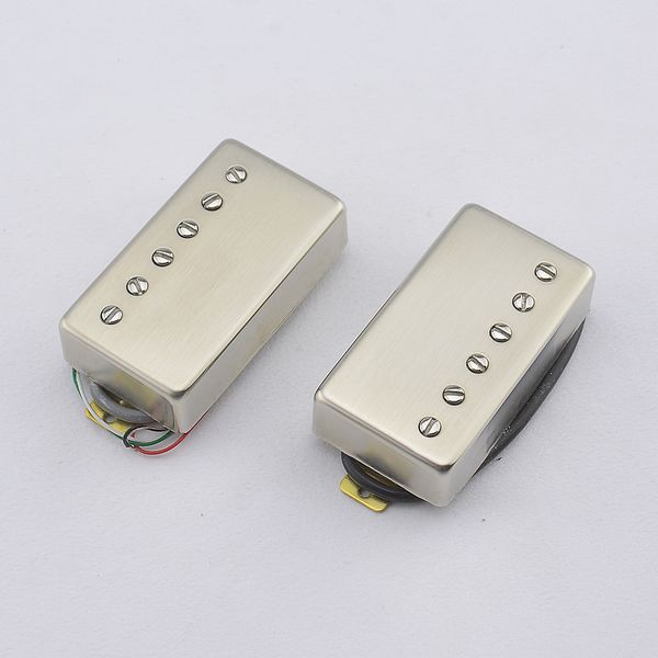 

1 set electric guitar alnico humbucker pickup antique matte nickel