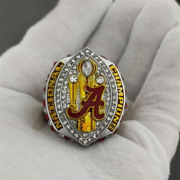 

new arrival 2020 alabama football championship ring national gold champions rings for men2298, Silver