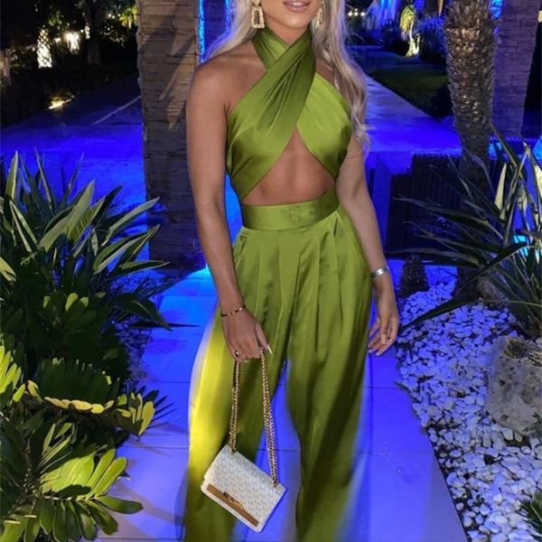 

kesiachiccly bodycon rompers womens jumpsuit workout active wear sleeveless summer satin jumpsuits skinny fashion 220713, Black;white