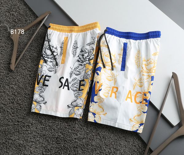

european station summer new 2022 men's shorts casual pants five minutes beach dry holiday fashion, White;black