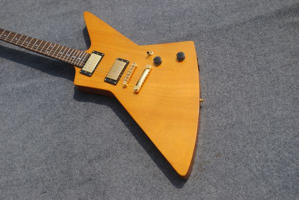 

exploer design electric guitar gold hardware emg 2 pickups can customize