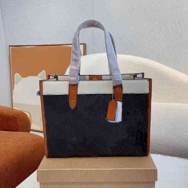 

handbags high capacity shopping bags women handbag shoulder leather designer crossbody female print tote 220309