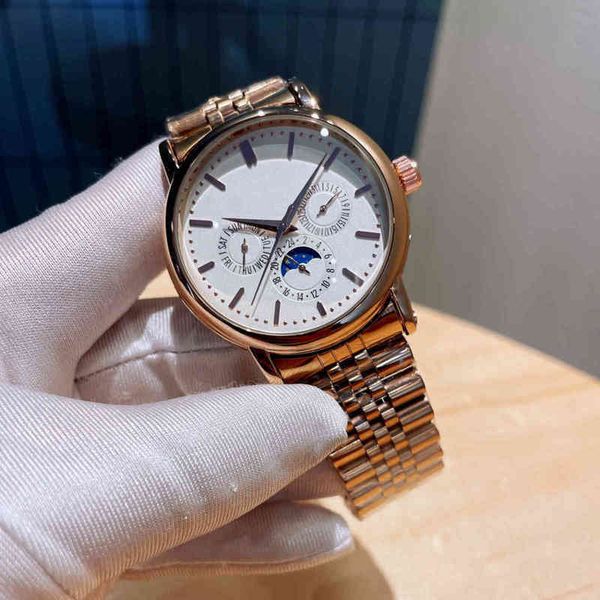 

luxury watches for mens pate philipp men's fashion fully automatic mechanical baida steel band watchwristwatches watch nautilus, Slivery;brown
