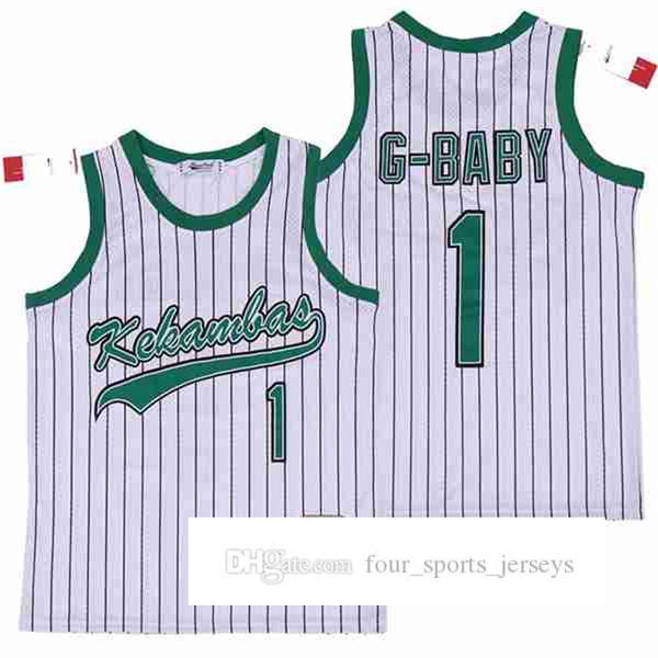 1 Gaby Evans Kekambas USA Movie Baseball Jerseys White