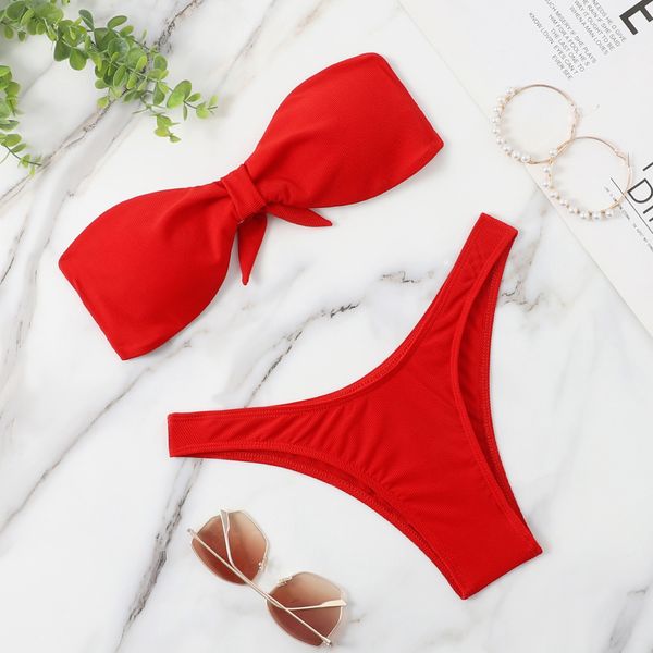 

2022 new textile set women's swimsuit beach bikini