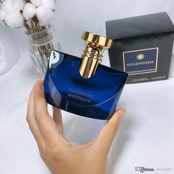 Famous Men Perfume Clone 100ml 3.4 FL.OZ EAU DE Parfum Splendida Blue Perfum Bottle Man Spray Long Lasting
