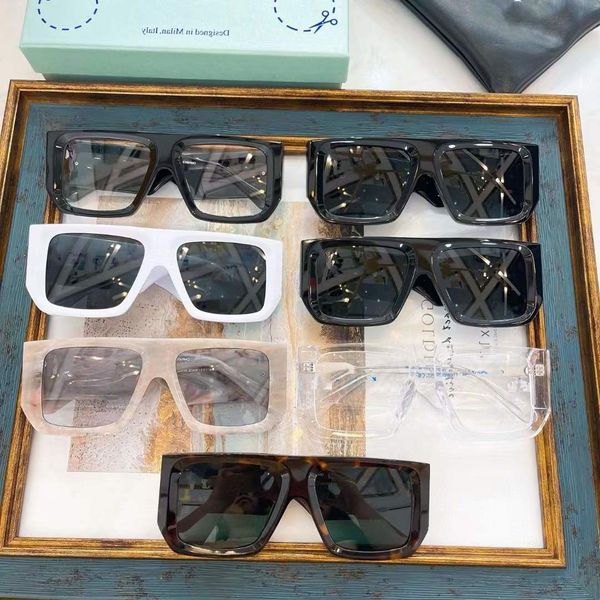 

50% discount for factory direct salesoff family new same generous women's fashion brand versatile sunglasses men's omri013, White;black