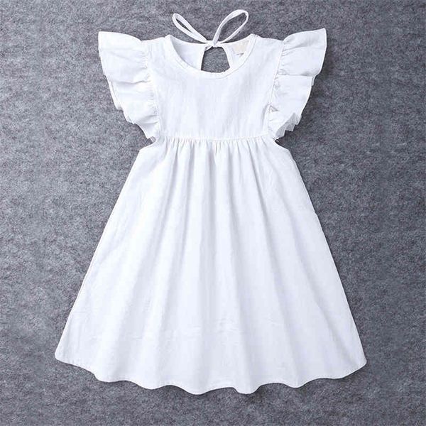 

girl dresses summer sleeveless solid color girl clothes cildren princess dresses spring fashion children clothing 210329, Red;yellow