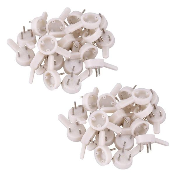 Крючны рельсы ПК пластиковые тяжелые стены рамы варники 3-контактные маленькие белые крючки
