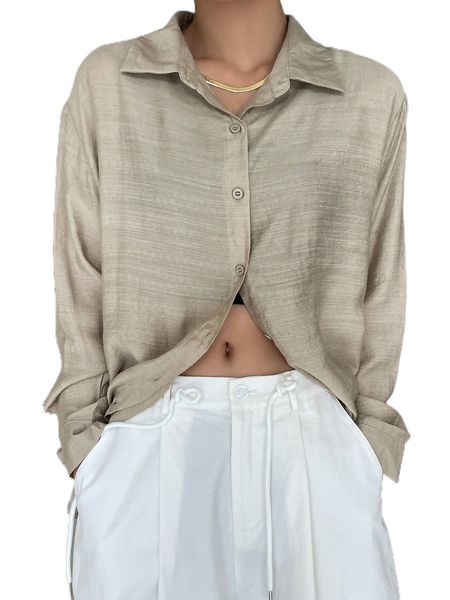 

dazy solid button front shirt m5oe#, White