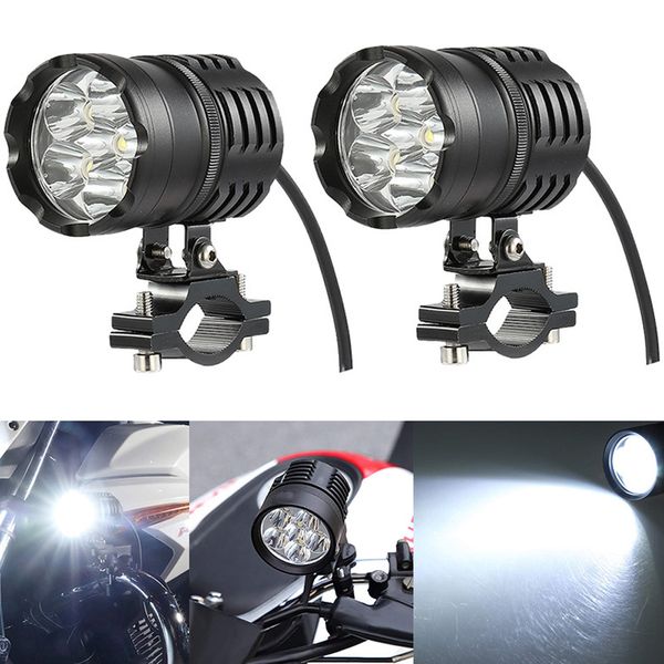 

motorcycle headlight moto led lamps for motorbike, bicycle, off-road, 4x4, 4wd, atv front brackets motorbike fog passing light car