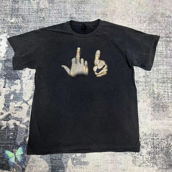 

women print men vintage do old oversize t-shirt, Black;brown