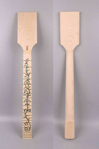 

fit diy electric guitar neck 24fret 25.5 inch maple fretboard unfinished #d13