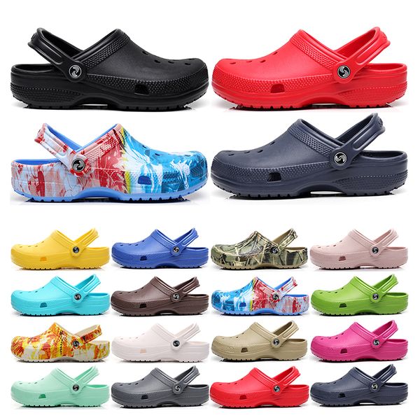 Pantofole Zoccoli Sandali Slip On Scarpe casual da spiaggia impermeabili nero bianco grigio rosso uomo Pantofole classiche da donna per ospedale infermieristico Lavoro Moda medica