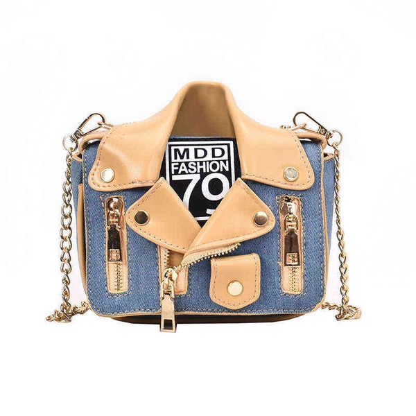 

women's fashion rivet contrast color single back messenger bag versatile chain small square bag women bag 220514