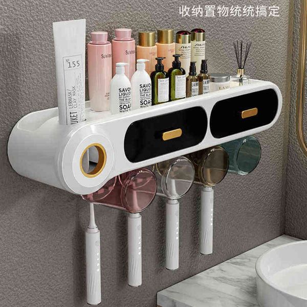 

toothbrush rack toilet hole wall mounted electric tooth cup mouthwash dental appliance cylinder set
