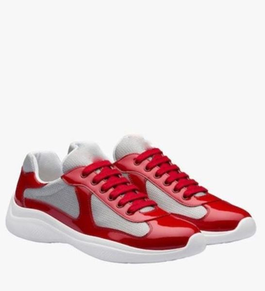 Sneakers oversize firmate Scarpe eleganti casual Uomo Donna Moda di lusso Piattaforma piatta Scarpe da ginnastica sportive all'aperto Pelle di tutti i colori Sandali stringati con etichetta rossa all'ingrosso