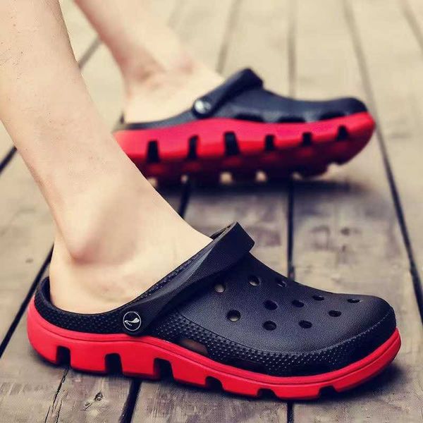 

2022 slides men slippers shoes rubber sandals women cushioning sandy beach foam outdoor indoor lightweight platform sports trainers fashion, Black