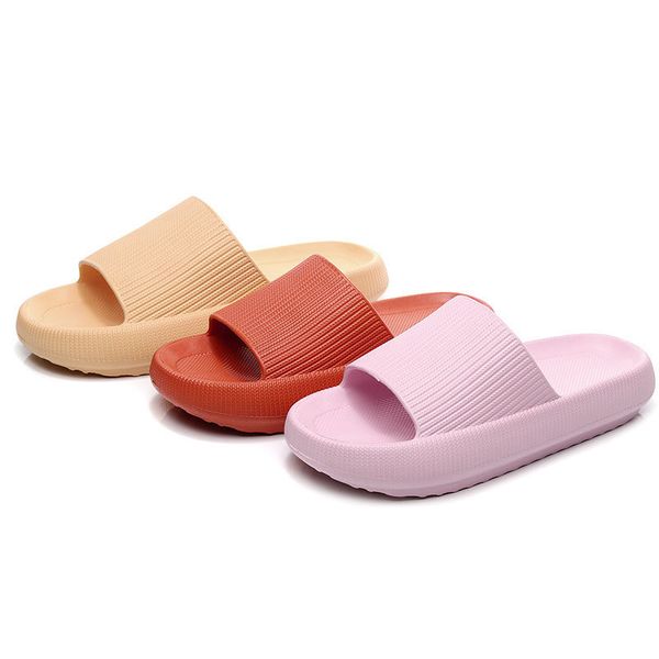 

outdoor indoor bathroom anti-slip shoes got men female thick platform cloud slippers summer beach eva soft sole slide sandals, Blue;gray
