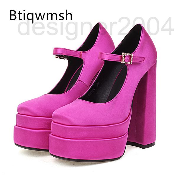

sandals designer 2022 luxury satin pumps woman square toe rhinestone high heel shoes wedding nsiz, Black