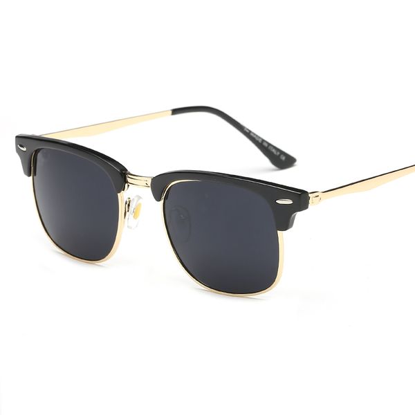 

millionaire sunglasses wayfarer role brands designer glasses half rim metal legs uv protection driving goggles lunettes de soleil, White;black