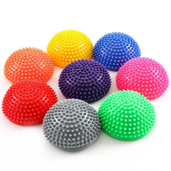 

women yoga semicircle ball massage ball durable universal sports gym fitness ball yoga wobble stability balance disc massage