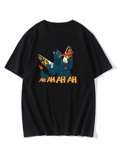 

romwe guys cartoon graphic tee k0zm#, White;black