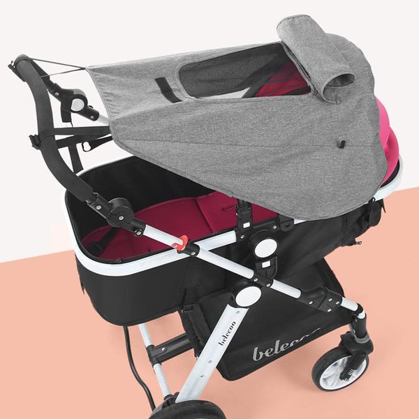 Acessórios para peças de carrinho de carrinho de alta visualização de bebê bidirecional shadeling anti-ultraviolet capa anti-raincil universalstroller