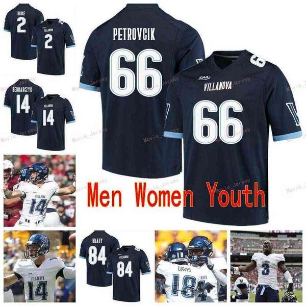 

custom stitched jersey 5 jarrett mcclenton 6 jaquan amos 7 julian williams villanova wildcats jersey, Black