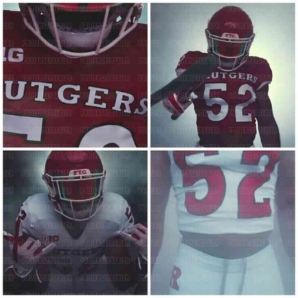 Uf CeoC202 Rutgers Scarlet Knights 2020 Nuova uniforme Geo Baker Nick Brooks Shaq Carter Mamadou Doucoure Joey Downes Harper Jr. Maglia da calcio NCAA