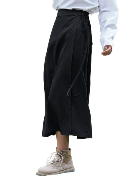 

dazy knot side wrap skirt s7qa#, Black