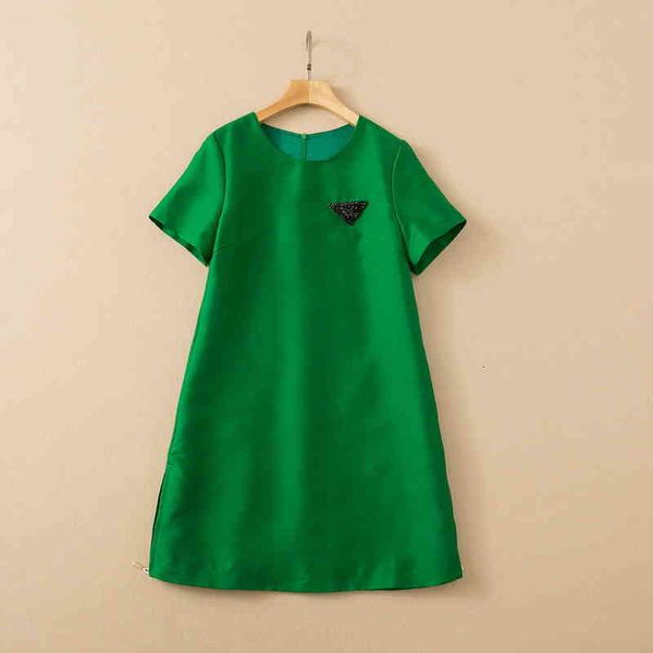 

casual dresses xxl 3 colors silhouette skirt children's spring and autumn nail bead badge loose waist dress zfca, Black;gray