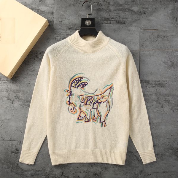 

2022 mens womens designer sweater fashion warm pullover men hoodie long sleeve sports sweatshirt embroidered letters knitwear designer knitw, White;black