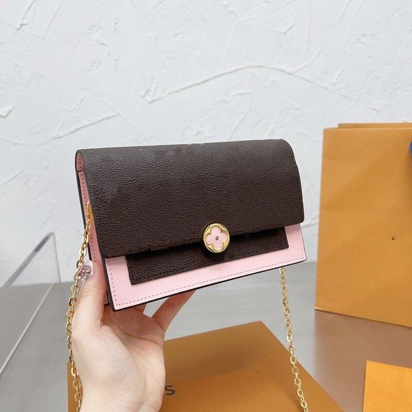 

woman designer luxury fashion casual flore chain bag shoulder bags crossbody handbag purse key pouch fast delivery