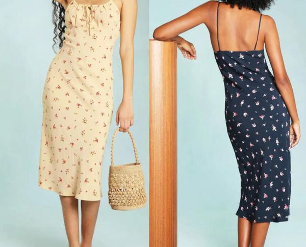 

women floral print lace up 25rou slip dress, Black;gray