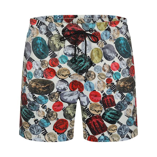 

summer fashion mens designers shorts quick drying swimwear printing board beach pants men swim short size g51, White;black