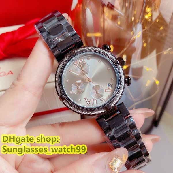 

adita-losvtion 00112 luxurious designer watch for mens 42mm women perfectwatch four-leaf clover never fade quartz watch sapphire mirror, Slivery;brown