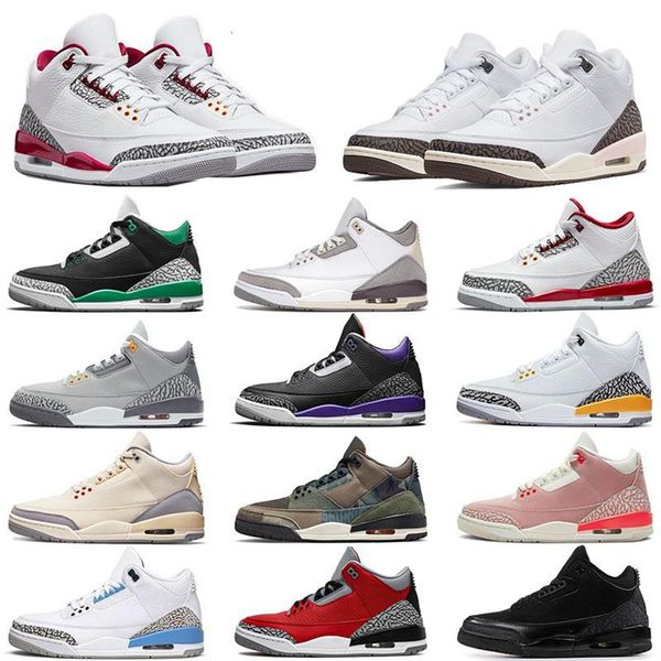 

basketball shoes trainers 3 3s men women cyber monday line knicks rivals unc korea - seoul sports sneakers 40-46, Black