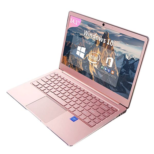 

pink lap14 inch full hd intel celeron j4125 ddr4 8gb ram 128gb 256gb 512gb ssd windows 10 metal lapcomputer270n