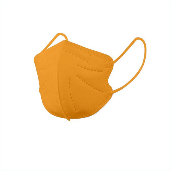 

kn95 soft breathable disposable face mask 5-layer mask with elastic earloop and nose bridge clip for 6-12 years old kids individual package