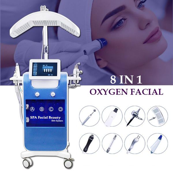 

pdt led water peel spray diamond dermabrasion oxygen jet pen blackhead removal high frequency skin care machine