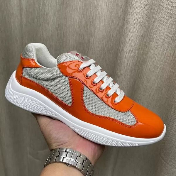 

2022s/s casual runner sports shoes america cup low sneakers shoes men rubber sole fabric patent leather men's wholesale discount traine, Black